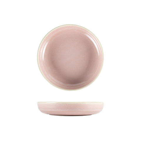 Bonna China Pink Pott Bowl dia.9" h:1.75" 36 oz. Round Pink Porcelain Bowl (Set of 4)