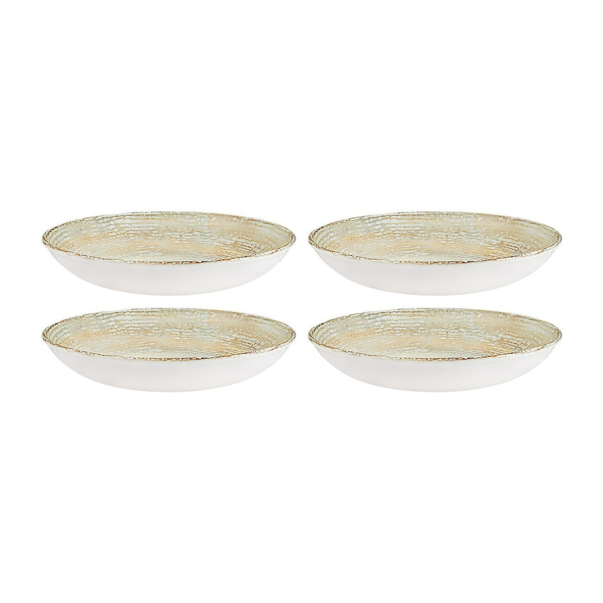 Bonna China Sands dia.9" h:2" 34 oz. Round Decorated Porcelain Bowl (Set of 4)