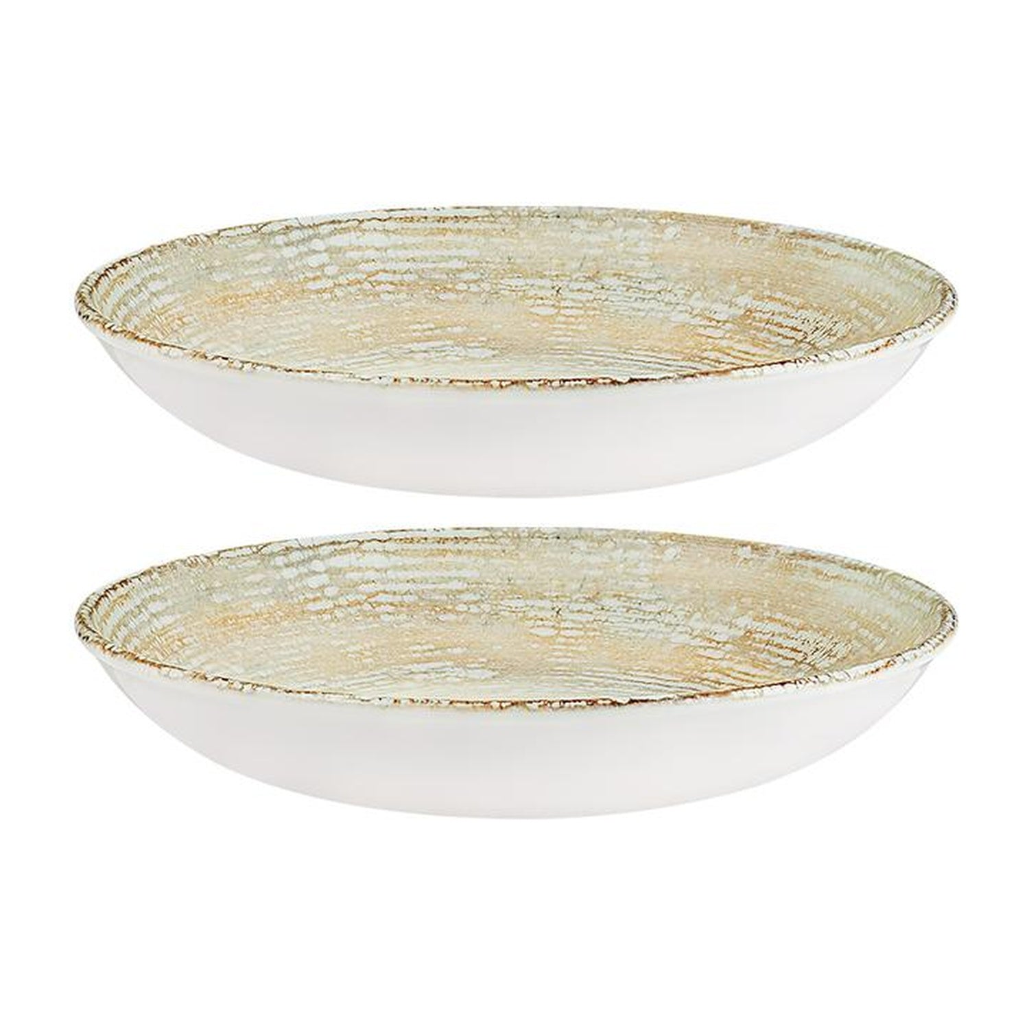 Bonna China Sands dia.11" h:2.5" 57 oz. Round Decorated Porcelain Bowl (Set of 2)