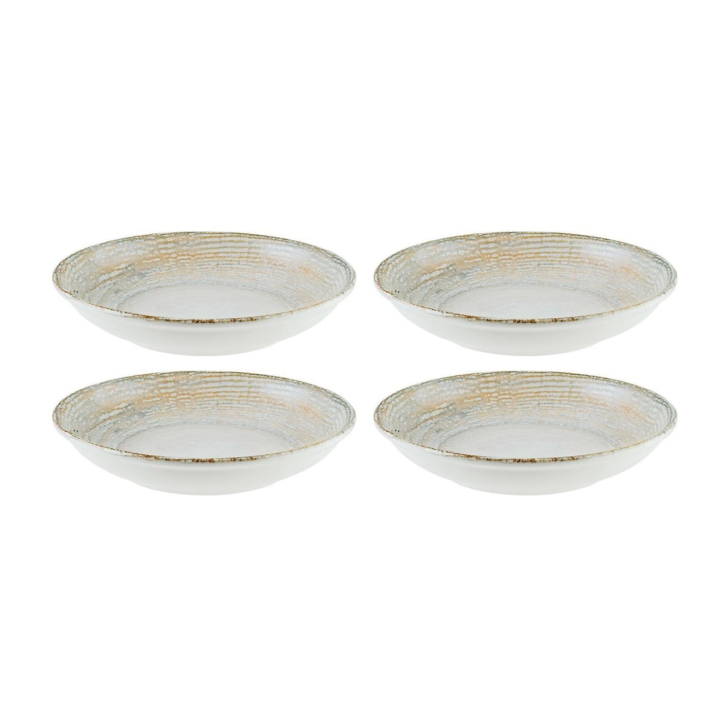 Bonna China Sands dia.8" h:1.5" 17 oz. Round Decorated Porcelain Bowl (Set of 4)