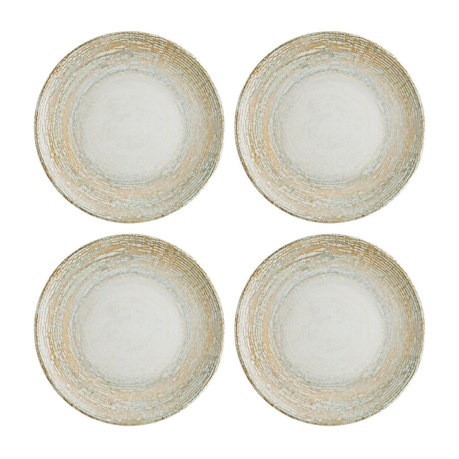 Bonna China Sands dia.9"  Round Decorated Porcelain Plate (Set of 4)