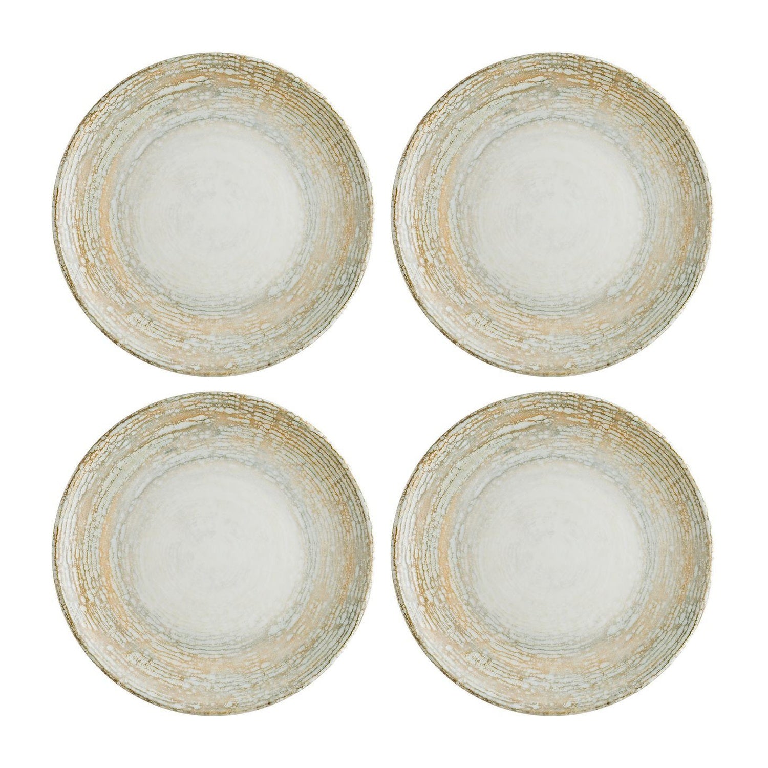 Bonna China Sands dia.10.5"  Round Decorated Porcelain Plate (Set of 4)