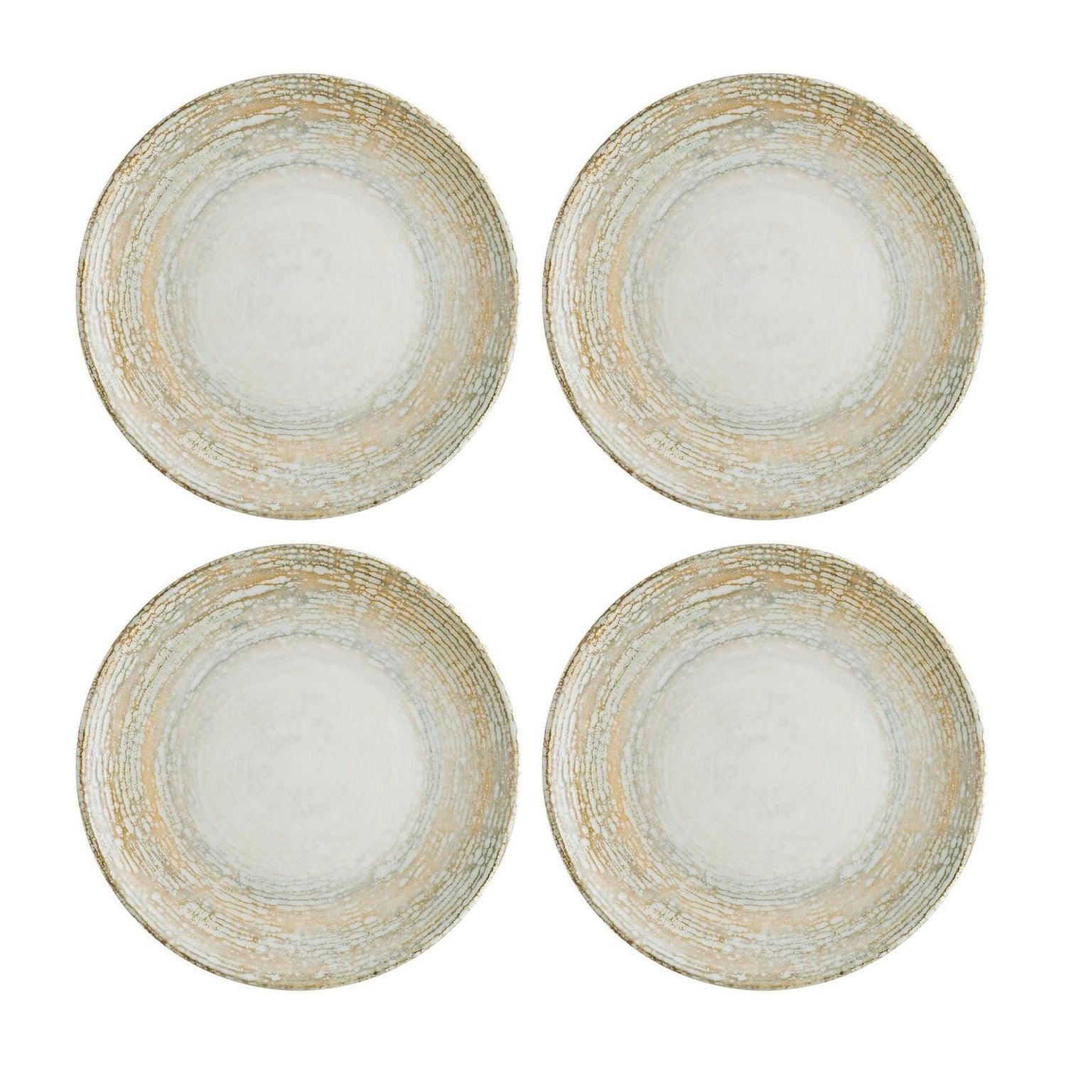 Bonna China Sands dia.12"  Round Decorated Porcelain Plate (Set of 4)