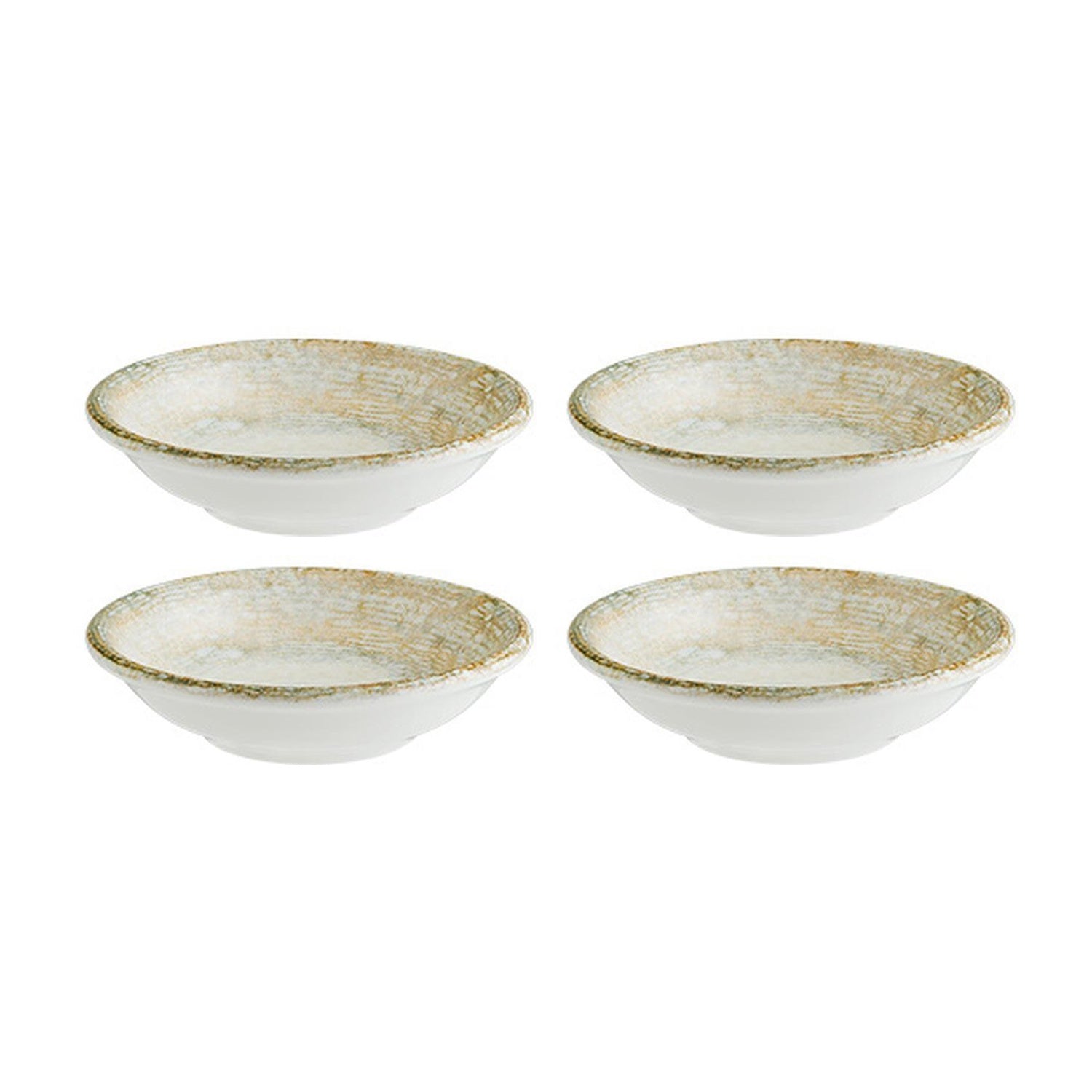 Bonna China Sands dia.3.5" h:1" 2 oz. Round Decorated Porcelain Bowl (Set of 4)