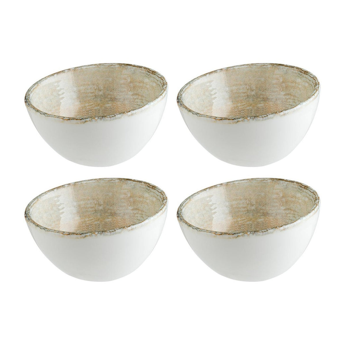 Bonna China Sands dia.3.25" h:1.75" 2 oz. Round Decorated Porcelain Ramekin (Set of 4)