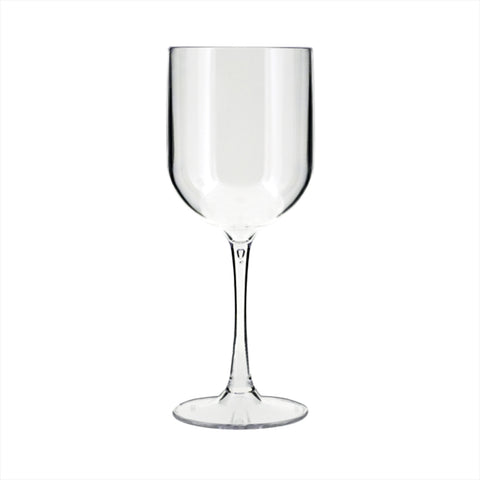 Round Clear Polycarbonate Cocktail/Wine dia.3.25" h:8.75" 16 oz. (Set of 12)