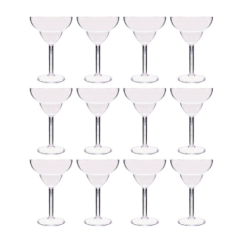 Round Clear Polycarbonate Margarita  dia.4.75" h:7" 12 oz. (Set of 12)