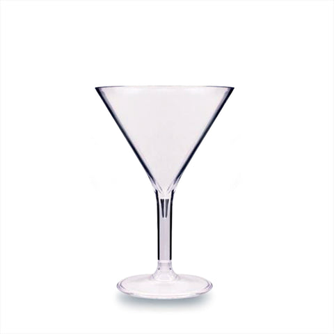 Round Clear Polycarbonate Martini dia.4.5" h:6.5" 9 oz. (Set of 12)