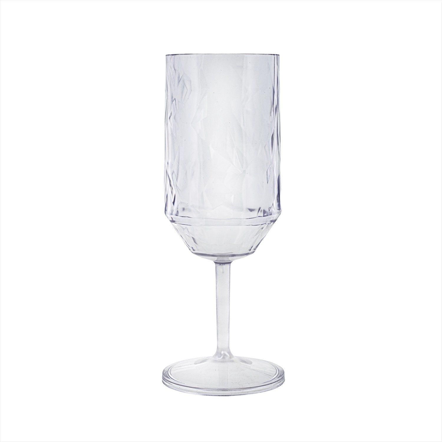 Round Clear Polycarbonate Goblet dia.2.75" h:8.25" 14 oz. (Set of 6)