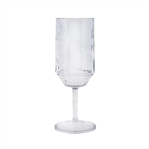 Round Clear Polycarbonate Goblet dia.2.75" h:8.25" 14 oz. (Set of 6)