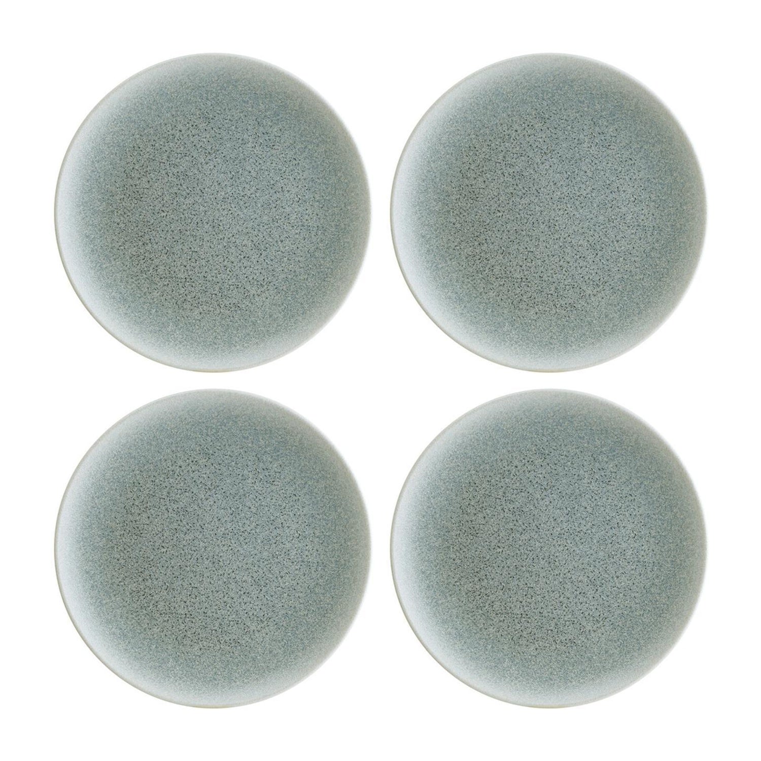 Bonna China Luca Ocean Matte dia.6.75"  Round Blue Porcelain Plate (Set of 4)