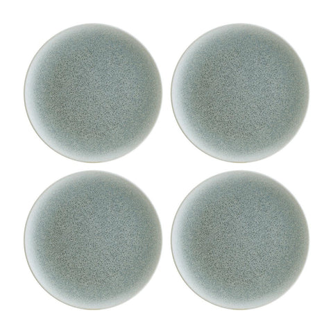 Bonna China Luca Ocean Matte dia.6.75"  Round Blue Porcelain Plate (Set of 4)