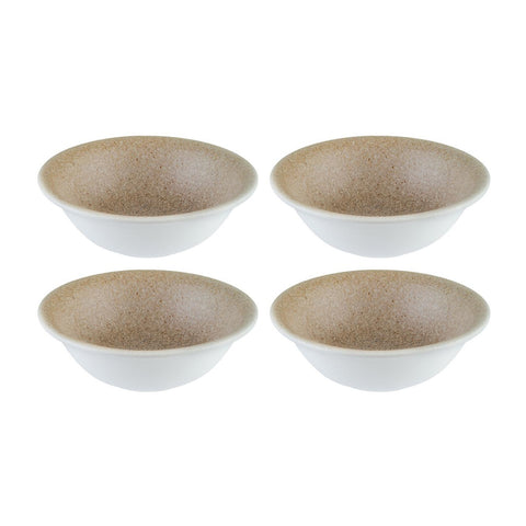 Bonna China Luca Salmon Matte dia.6.25" h:2" 13 oz. Round Salmon Porcelain Bowl (Set of 4)