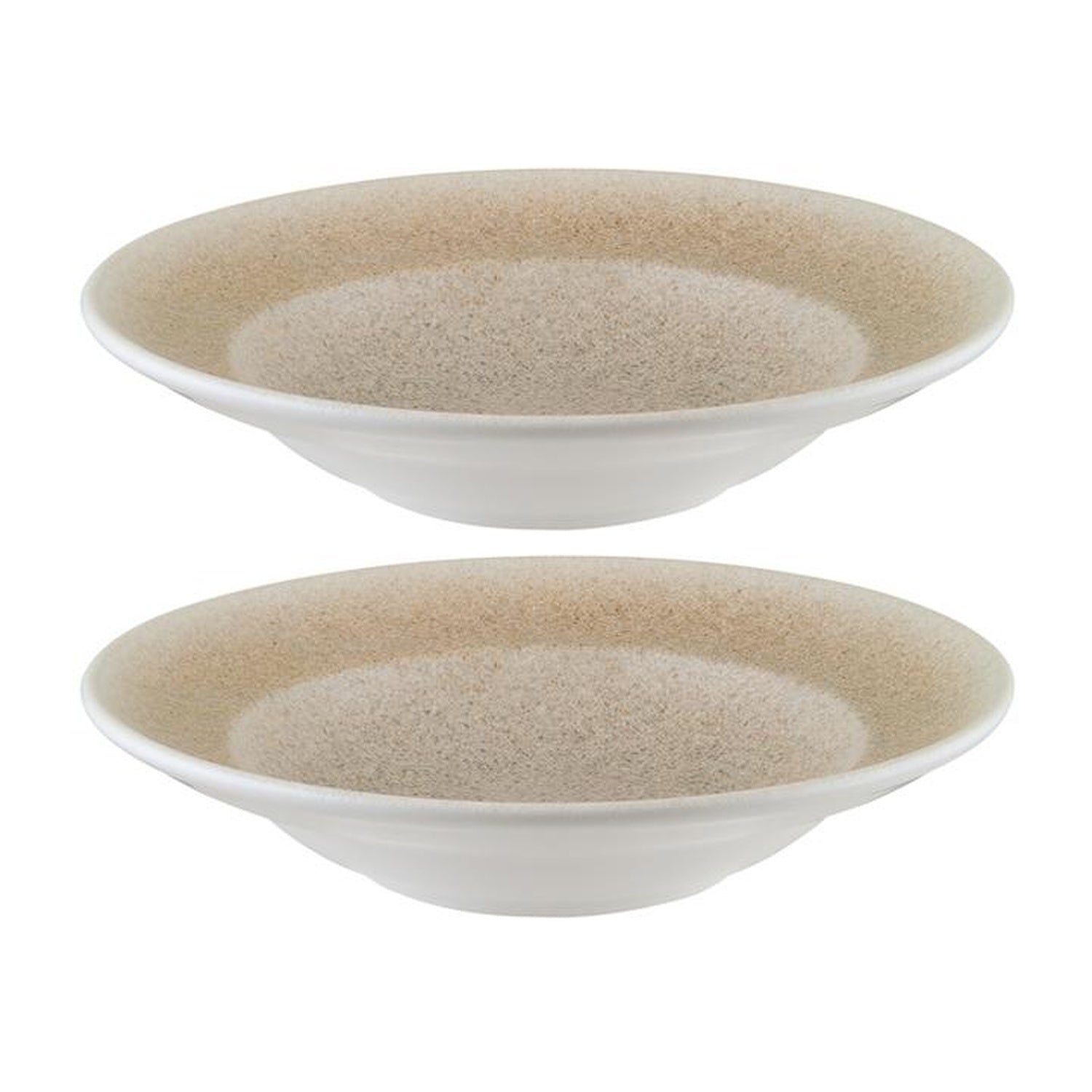 Bonna China Luca Salmon Matte dia.9.5" h:2" 14 oz. Round Salmon Porcelain Bowl (Set of 2)