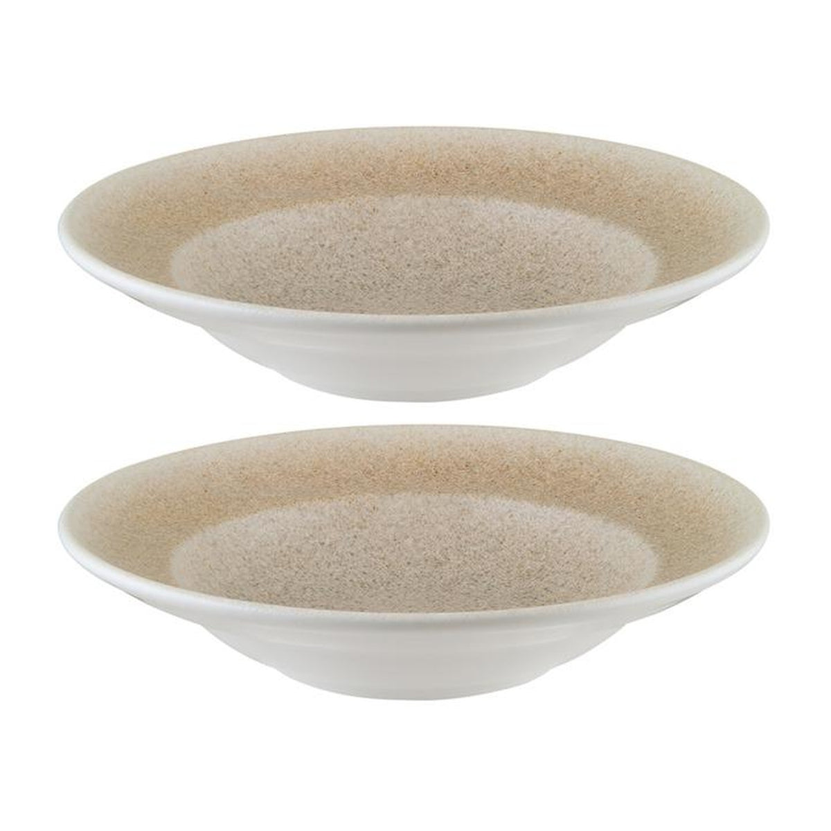 Bonna China Luca Salmon Matte dia.10.75" h:2.25" 16 oz. Round Salmon Porcelain Bowl (Set of 2)