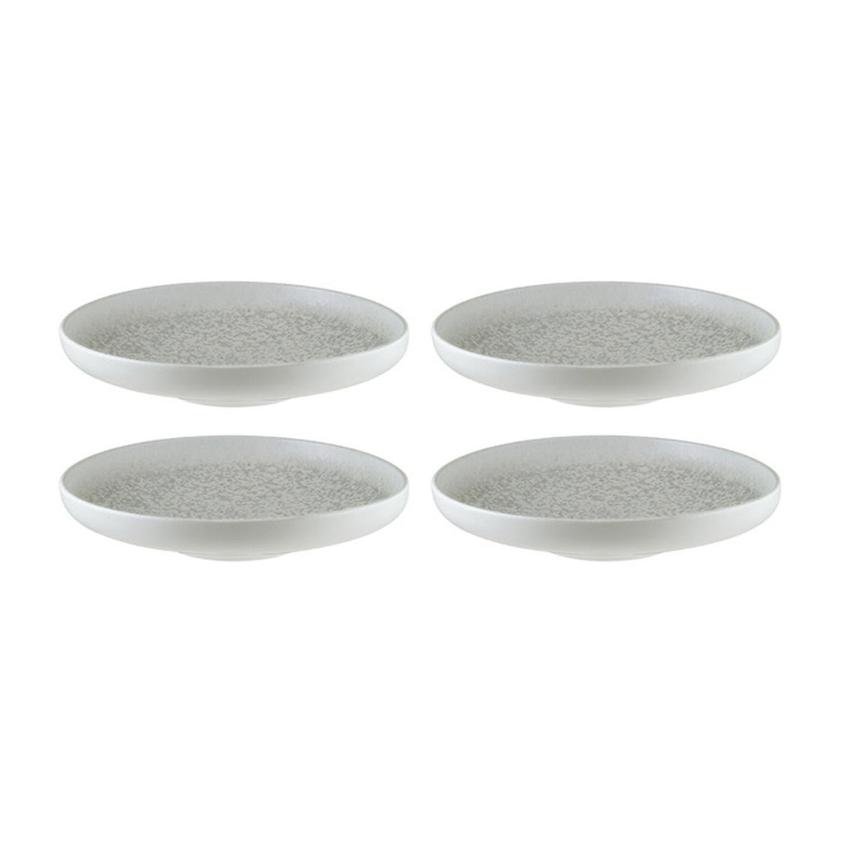 Bonna China Luna dia.4" h:0.75" 4 oz. Round White Porcelain Bowl (Set of 4)