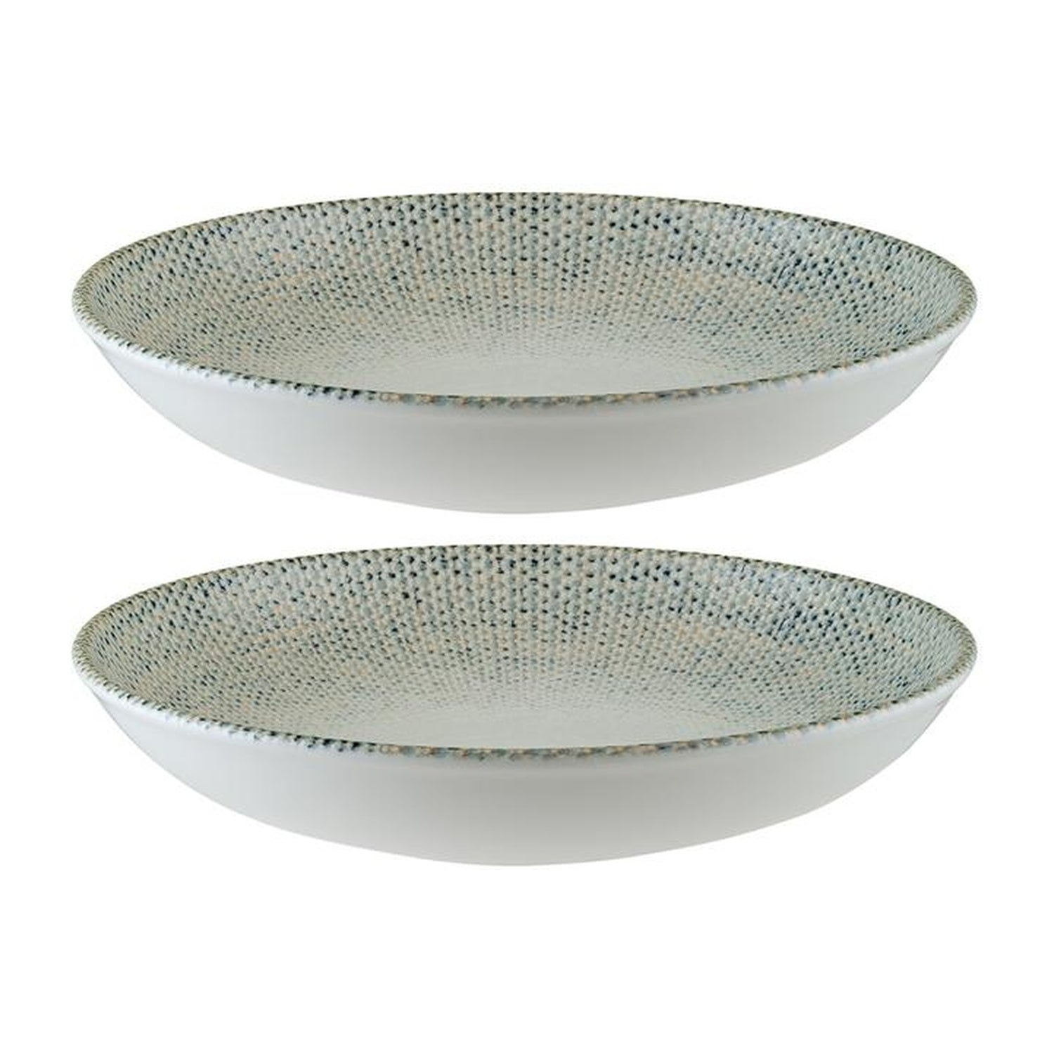 Bonna China Sway dia.10" h:2" 44 oz. Round Decorated Porcelain Bowl (Set of 2)