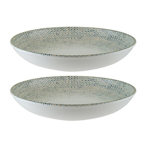 Bonna China Sway dia.10" h:2" 44 oz. Round Decorated Porcelain Bowl (Set of 2)