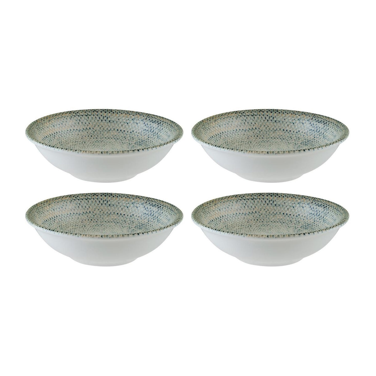 Bonna China Sway dia.8" h:1.5" 17 oz. Round Decorated Porcelain Bowl (Set of 4)