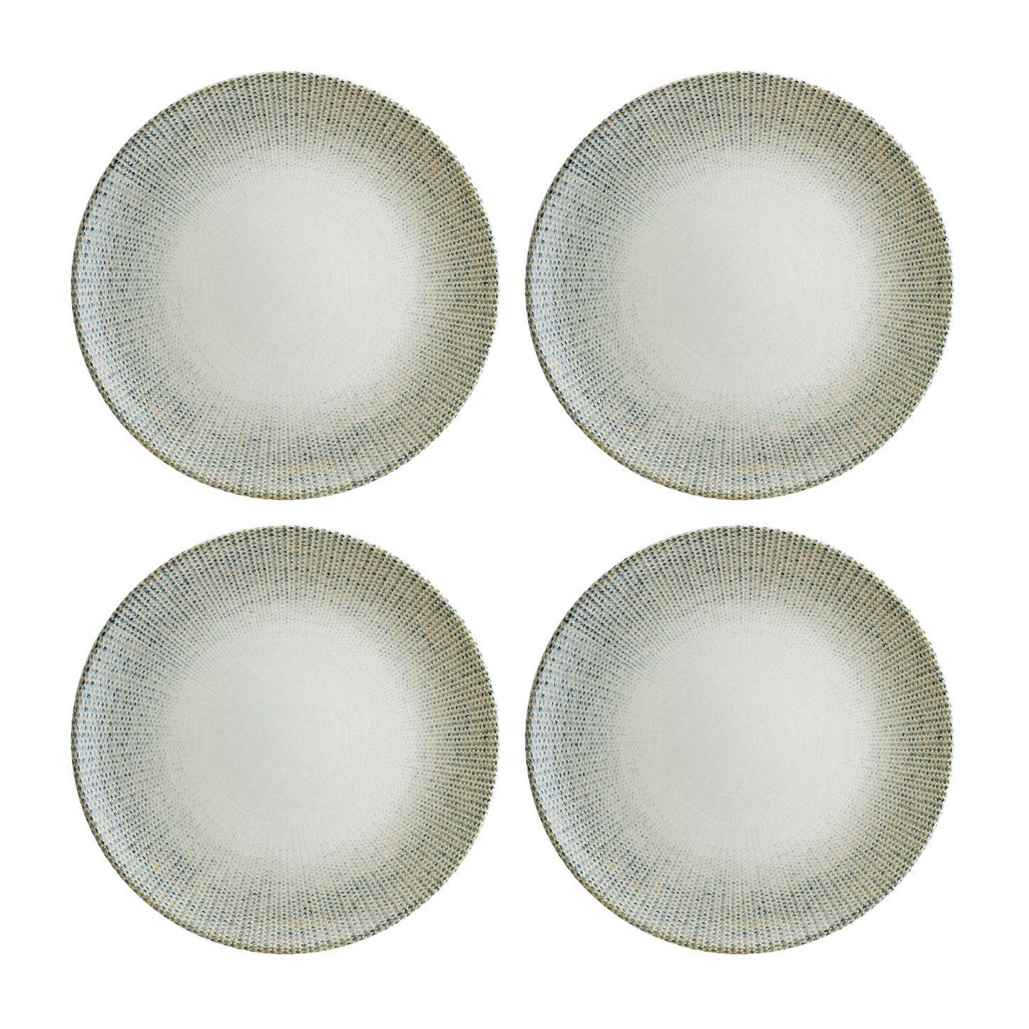 Bonna China Sway dia.8.25"  Round Decorated Porcelain Plate (Set of 4)