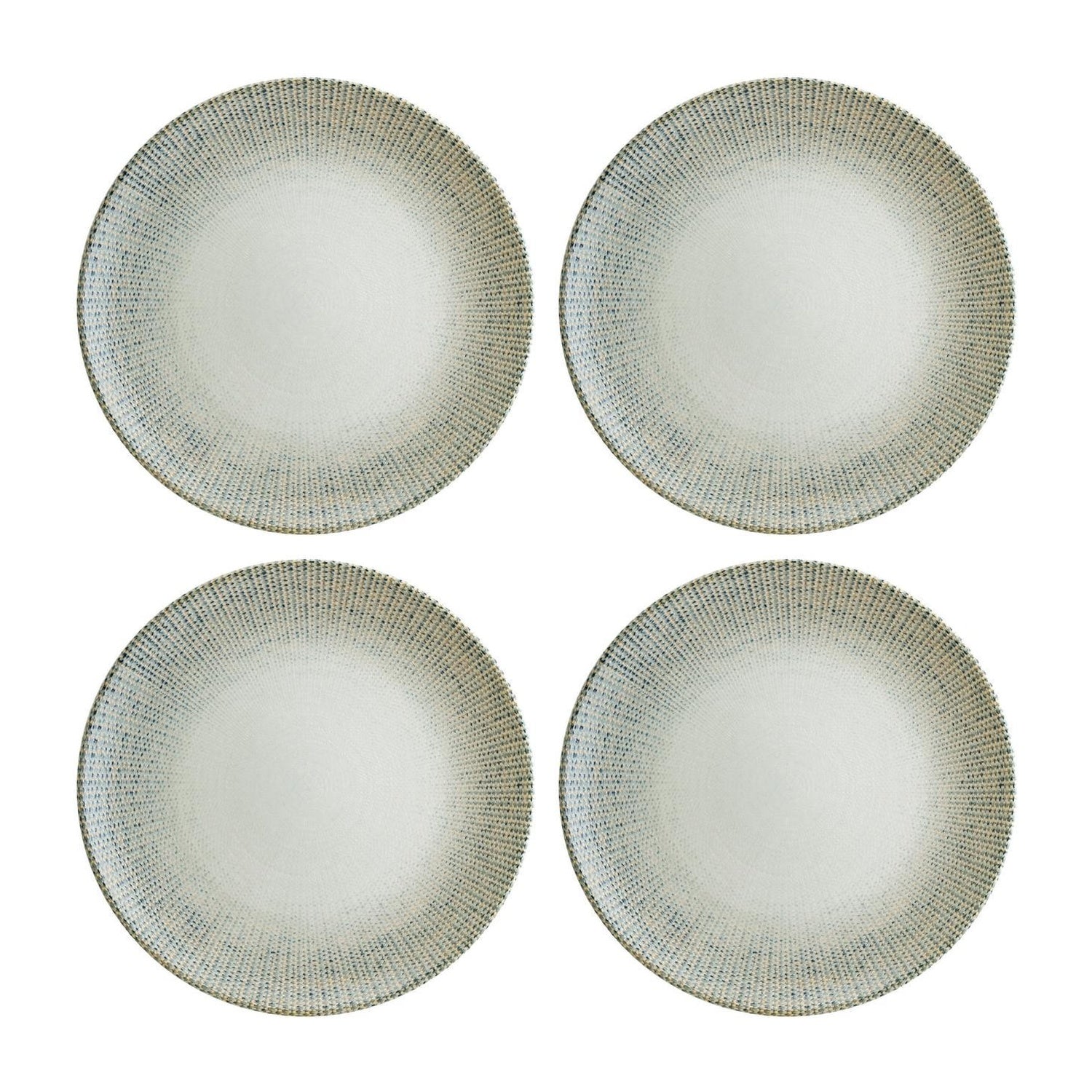 Bonna China Sway dia.10.5"  Round Decorated Porcelain Plate (Set of 4)