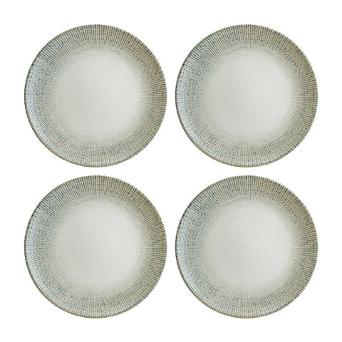 Bonna China Sway dia.10.5"  Round Decorated Porcelain Plate (Set of 4)