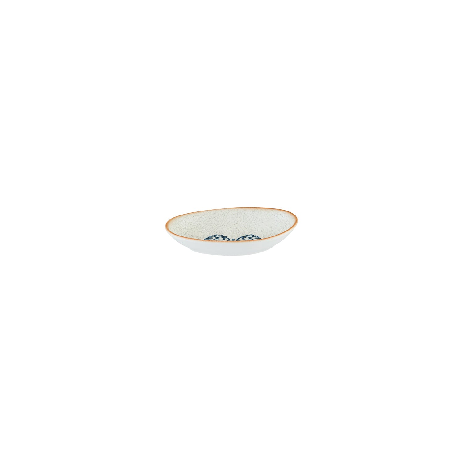 Bonna China Viento 6" x 4" x h:1" Organic Decorated Porcelain Platter (Set of 2)