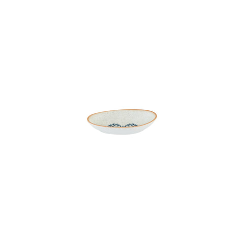 Bonna China Viento 6" x 4" x h:1" Organic Decorated Porcelain Platter (Set of 2)