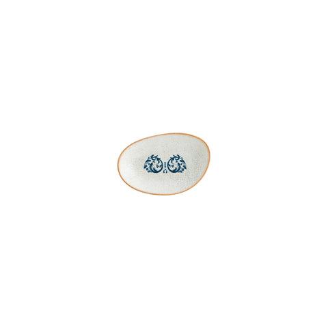 Bonna China Viento 6" x 4" x h:1" Organic Decorated Porcelain Platter (Set of 2)