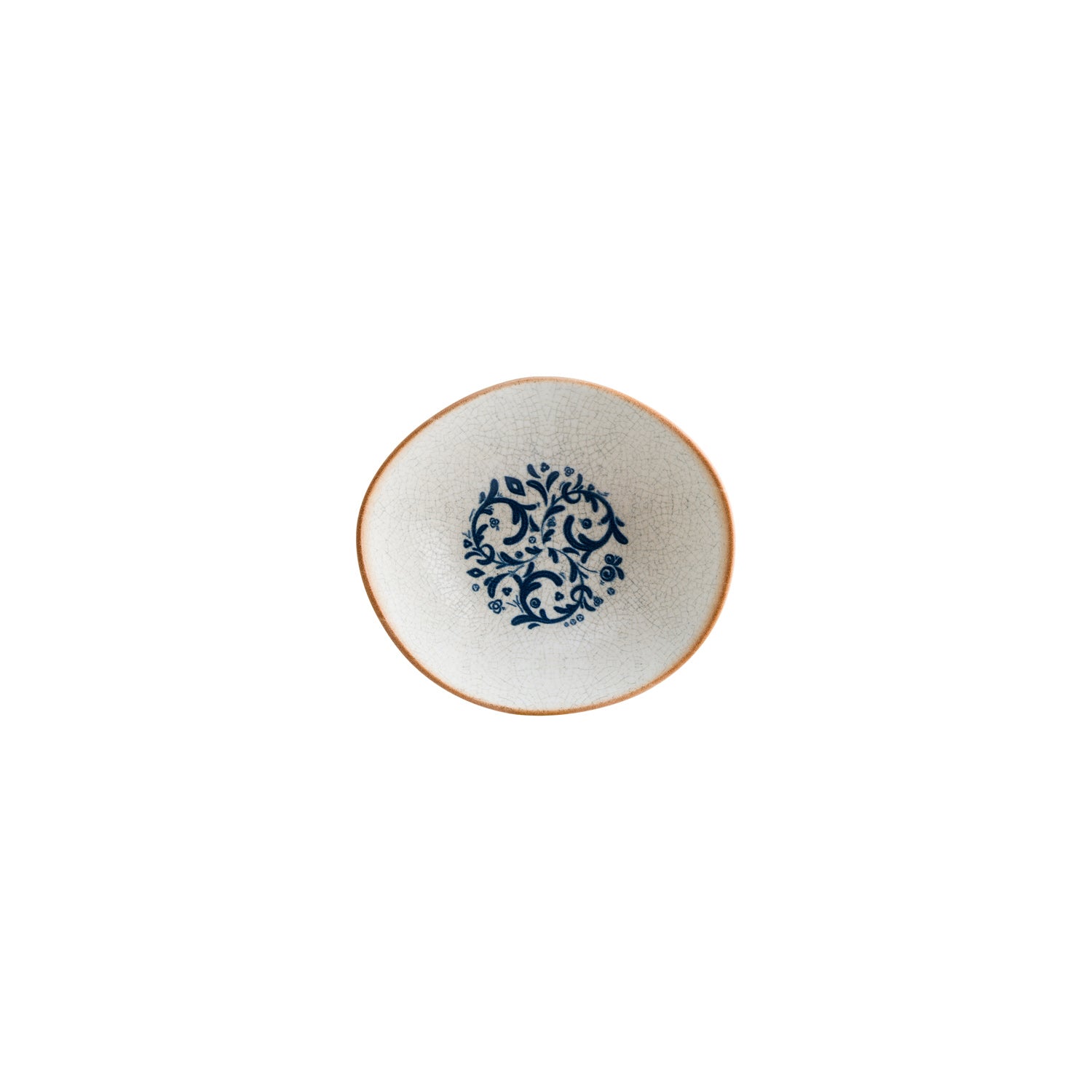 Bonna China Viento 7" x 6.5" x h:2" 17 oz. Organic Decorated Porcelain Bowl (Set of 4)