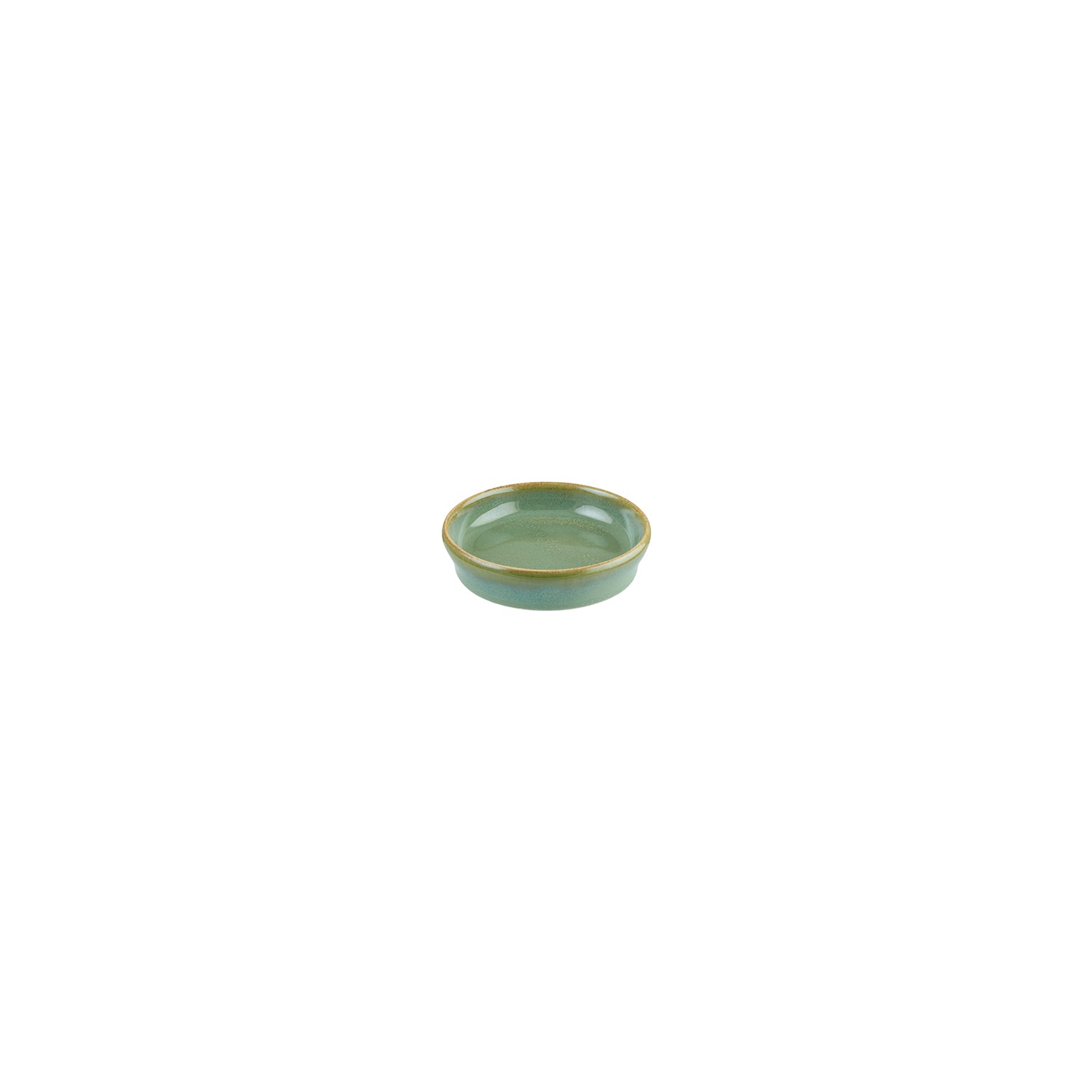 Bonna China Sage dia.4" h:1" 1 oz. Round Green Porcelain Bowl (Set of 4)