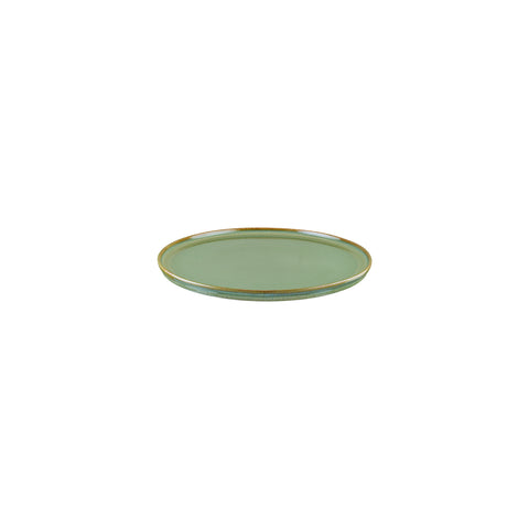 Bonna China Sage dia.8.75"  Round Green Porcelain Plate (Set of 4)