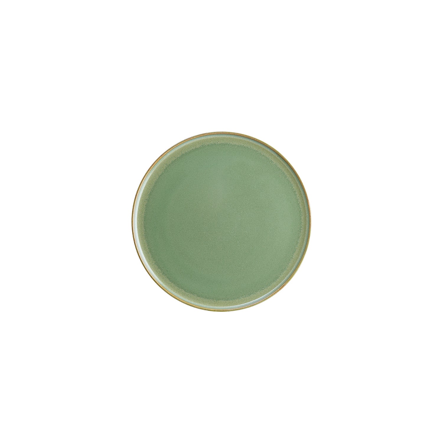 Bonna China Sage dia.8.75"  Round Green Porcelain Plate (Set of 4)