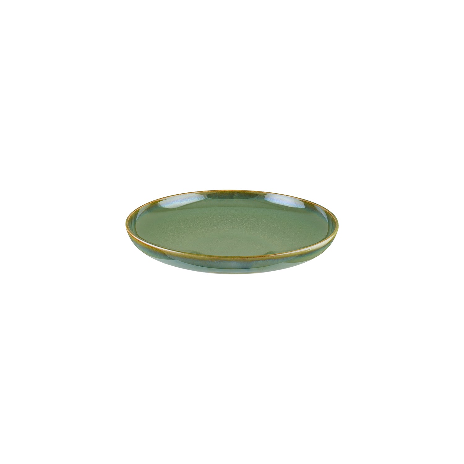 Bonna China Sage dia.9.75" h:2" Round Green Porcelain Deep Plate