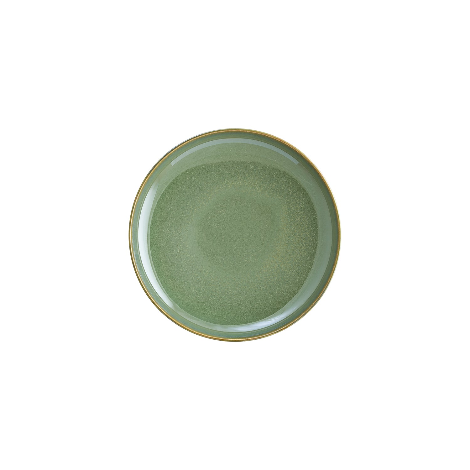 Bonna China Sage dia.9.75" h:2" Round Green Porcelain Deep Plate