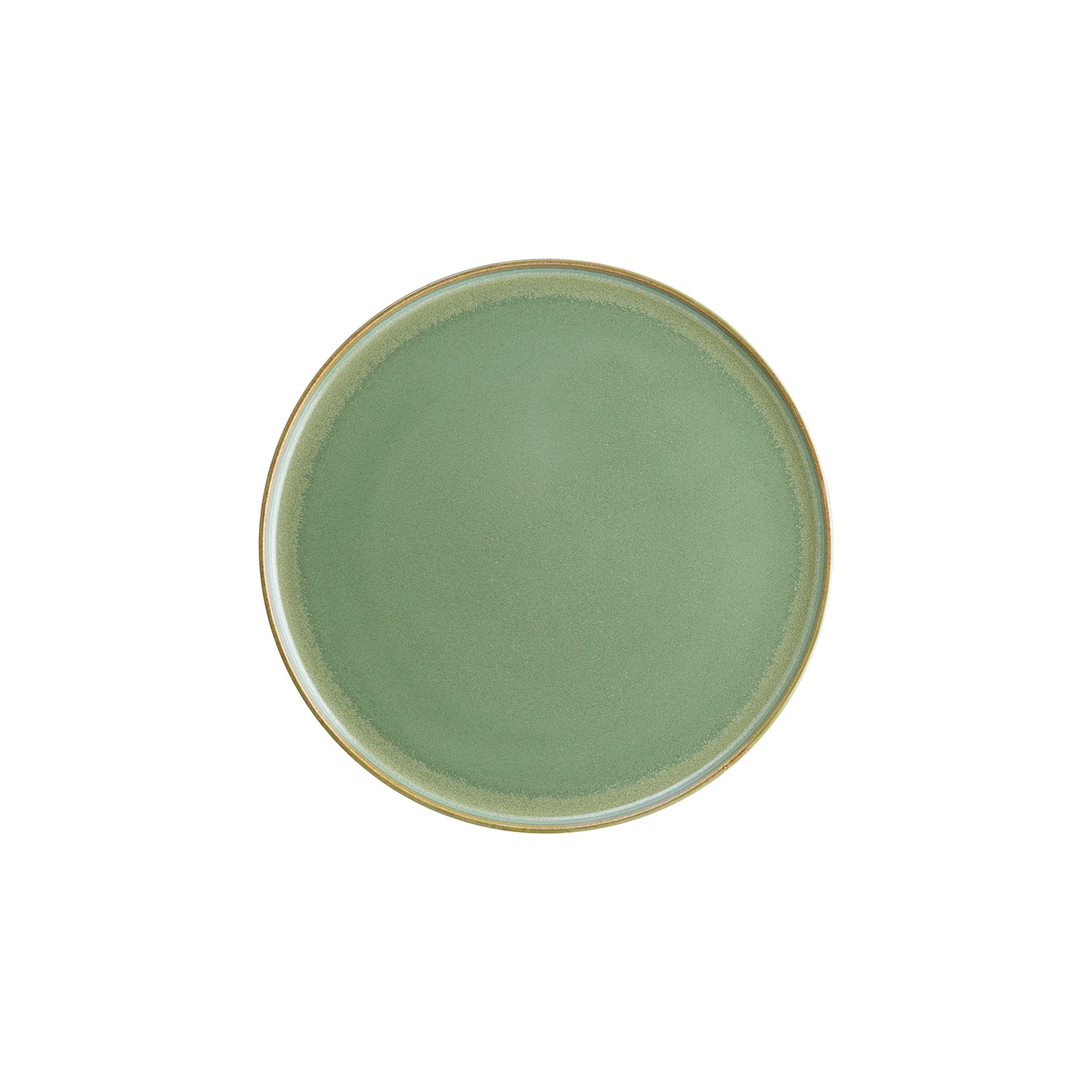 Bonna China Sage dia.11"  Round Green Porcelain Plate