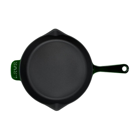 Round Green Skillet dia.11" h:2"