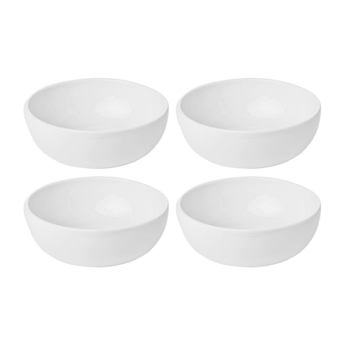 Santa Monica Round White Porcelain Bowl  dia.5.5" h:2" 15 oz. (Set of 4)