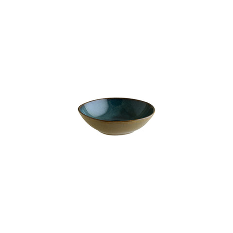 Bonna China Sphere Ocean 7" x 6.5" x h:2" 16 oz. Organic Blue Porcelain Bowl (Set of 2)