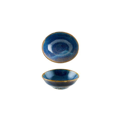 Bonna China Sapphire dia.6.5" h:2.25" 14 oz. Round Blue Porcelain Bowl (Set of 4)