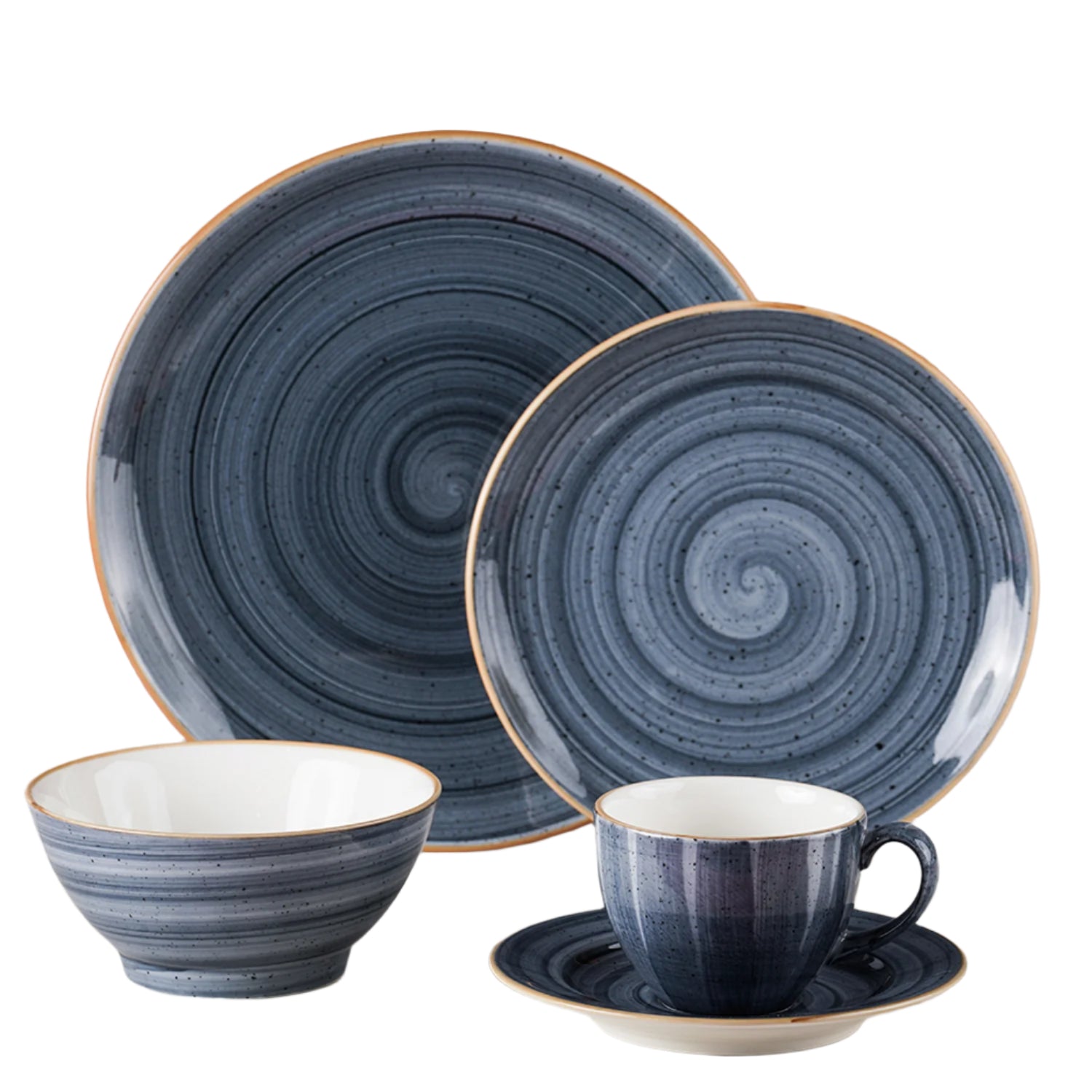 Night Blue Collection 5-Piece Dinnerware Set