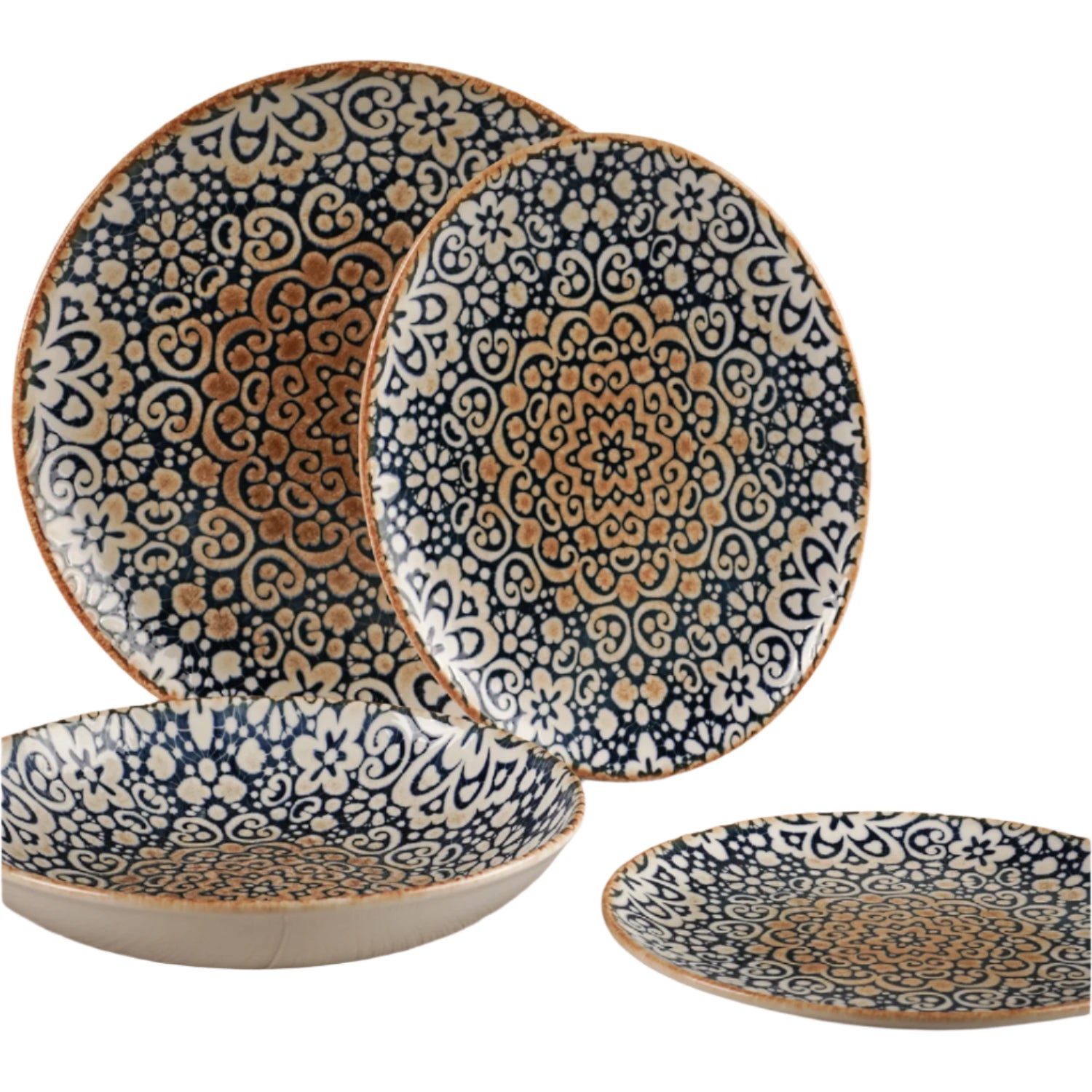 Española Collection 4-Piece Dinnerware Set For 1