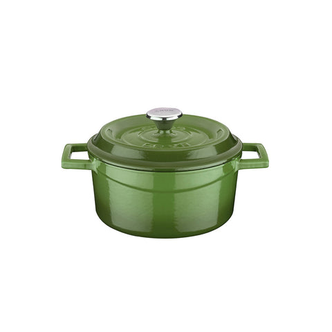 Round Green Dutch Oven dia.5.5" h:2" 26 oz