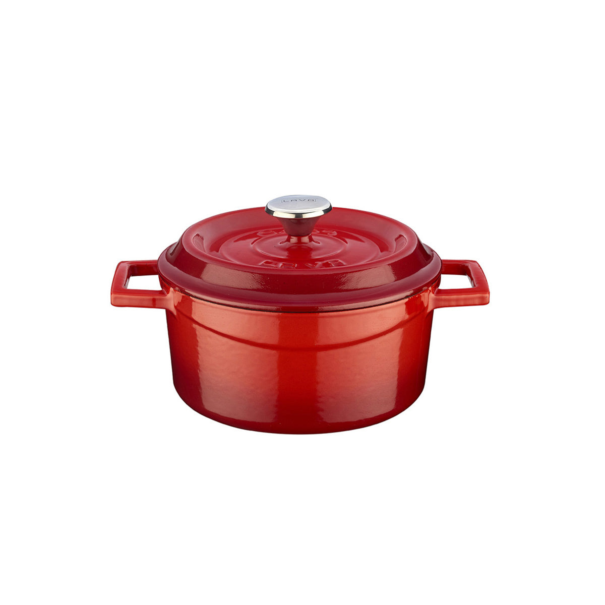 Round Red Dutch Oven dia.5.5" h:2" 26 oz