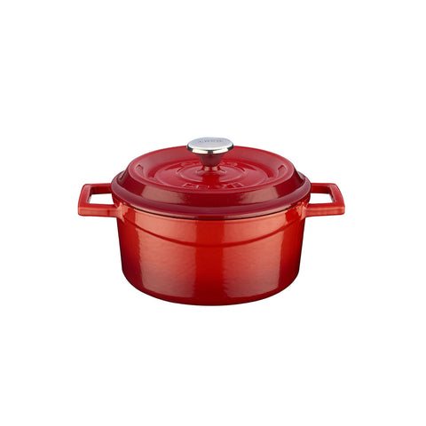 Round Red Dutch Oven dia.5.5" h:2" 26 oz