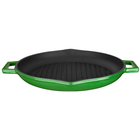 Round Green Pan dia.11.75" h:2" 3 qt