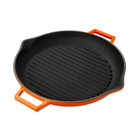 Round Orange Pan dia.11.75" h:2" 3 qt