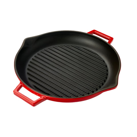 Round Red Pan dia.11.75" h:2" 3 qt