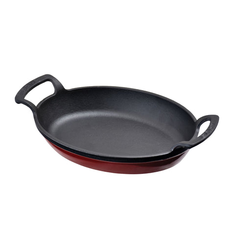 Oval Red Pan 9" x 6.75" x h:2.5.75" x