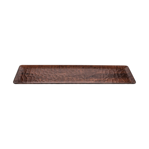 Rectangular Brown Composite Platter20.75" x 6.25" x h:0.5"